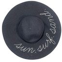 J.Crew  ‘Sun. Surf. Sand.’ Navy Blue Packable Beach Sun Hat Photo 0