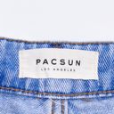 PacSun  Mom Shorts Medium Wash Blue Denim Cuffed High Waisted Jean Short Size 25 Photo 3