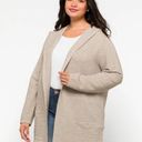 Cyrus Stitch Fix Evolution By  Neutral Ribbed Knit Hooded Cardigan Size 3X Photo 0