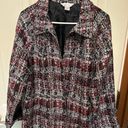 Christopher & Banks shimmery open blazer size large Photo 0