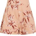 Joie  Linen Pink Floral Casual High Waisted Shorts Photo 1