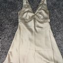 Abercrombie & Fitch Gold Silk Dress Photo 0
