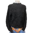 1. State Black Oversized Poodle Knit Sweater XS Mockneck Puff Sleeve Cotton  NEW Photo 1
