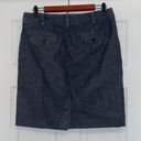 Talbots  Dark Denim Pinstripe Mini Skirt Photo 3