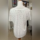 Rails  V-neck White t-shirt, with red and blue stars. Size M. Photo 1