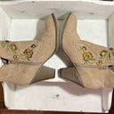 MIA  Ankle Booties MELROSE Embroidered Flowers Size 8 Photo 0