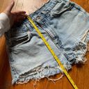 Levi's 90s Vintage  505 Cut Off Denim Shorts Frayed Destroyed High Rise Orange Tab Photo 4