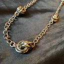 The Loft Vintage Silver Metal Knot Oval Cable Chain 35” Necklace Photo 4