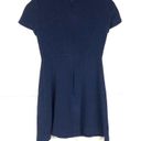 Draper James  Navy Blue Short Sleeve Mini Dress Size Small Sailor Nautical Photo 2