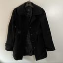 Jack by BB Dakota Jack Felted Pea Coat Black Photo 1