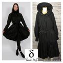 Samuel Dong Black bubble Taffeta Dress/ Coat Size M Photo 1