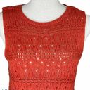 RD Style  Crochet Tank Top Coral Peach  M Photo 0