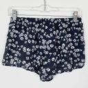 Lounge LLD Grey & White Floral High Rise Booty  Shorts Photo 1