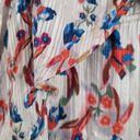 Tanya Taylor  Lorena Floral Print Ruffled Maxi Dress Size Small Silk FLAWS Photo 4