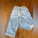 American Eagle AEO Highest Rise 90s Flare Jeans 100% Cotton in Mid Blue Size 2 Regular Photo 10