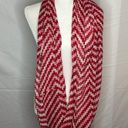 infinity Scarf  Red White Pink Lightweight Photo 1