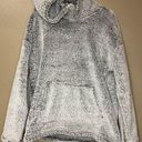 32 Degrees Heat  (Large) White and Gray Fur Hoodie Photo 0