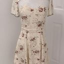 The Kooples  Silk Cream Floral Lace Inset Ruffle Dress Photo 3