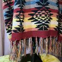 American Eagle  Size XS Hooded Navajo Sweater Poncho Photo 11