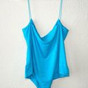 Naked Wardrobe NWT  Ocean Blue NW Fine Lines Bodysuit Photo 3