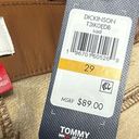 Tommy Hilfiger NWT Tommy Jeans  Brown Faux Leather Dickinson Pants Size 29 Photo 2