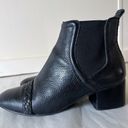 Brighton  Bliss Black Leather Block  Ankle Boots Women SZ 7.5 Photo 2