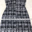 Pim + Larkin  Metallic Tweed Mini Sheath Dress Sleeveless Gray Black Size Medium Photo 10