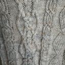 Aerie  Lace Up Cable Knit Lightweight Oversized Sweater Photo 7