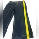 White House | Black Market  Jeans Wide Leg Cropped Dark Wash Stretch Denim Size 8 Photo 7