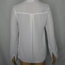 Missguided  White Lace Up Long Sleeve Blouse Top 2 Photo 5