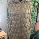 Free People Movement  Dream Big Olive Green Quilted Zip Up Vest Photo 0