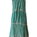 South Beach DEBBIE KATZ  AQUA LILY SLEEVELESS BOHO CROCHET MAXI DRESS MEDIUM Photo 1