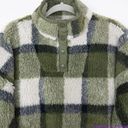 Madewell NEW  (Re)sourced Sherpa Popover Tunic Jacket in Plaid, M Photo 4