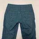 prAna  Dark Teal Hemp Blend Pleated Front Capri Pant 2 Photo 5