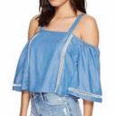 Lovers + Friends Chambray Off The Shoulder Top Photo 1