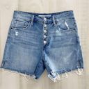 Joe’s Jeans  distressed denim high rise stretch jean denim shorts 26 Photo 0