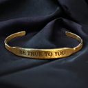 Origami Owl Be True To You Cuff Bracelet Photo 0