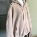 Lounge Mable cream oversized balloon sleeve zip up hoodie sweatshirt  jacket Photo 7