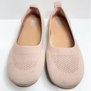 FitFlop  Allegro Tonal Knit Ballet Flat Womens Size 7.5 Pink Beige Slip On Photo 1