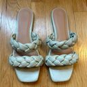 Bamboo Sage Green Braided Sandals Photo 0