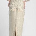 Sue Wong  Nocturne Illusion Soutache Embellished Long Sleeve Cream Formal Dress 2 Photo 1