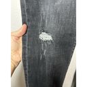 CAbi  Slim Boyfriend Jeans Black Distressed Shadow Wash #3749 Size 6 Photo 4