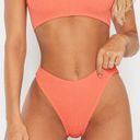 Pretty Little Thing Coral Crinkle Bikini Set Photo 1