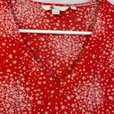 Boden USA BODEN Red and White Floral Babydoll Blouse, US 6/UK 10 Photo 7