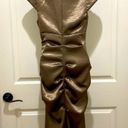 XScape  By Joanna Chen Bronze Ruffle Dress Photo 1