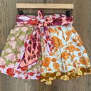 Zimmermann NWOT  The Lovestruck Spliced Silk Shorts in Mixed Roses Print Size 1/M Photo 0