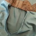 Frederick's of Hollywood {XL} VINTAGE  Teal Satin & Lace Asymmetrical Loungerie Photo 11