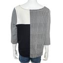 Lane Bryant  Black and White Houndstooth Knit Ponte Sweater Size 14/16 Photo 9