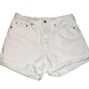 Levi's Levi’s Wedgie Jean Shorts Size 28 White Photo 0