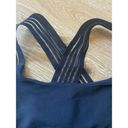 Beyond Yoga  Sheer Illusion Filament Cropped Tank Top Bra Size Small Black Photo 2